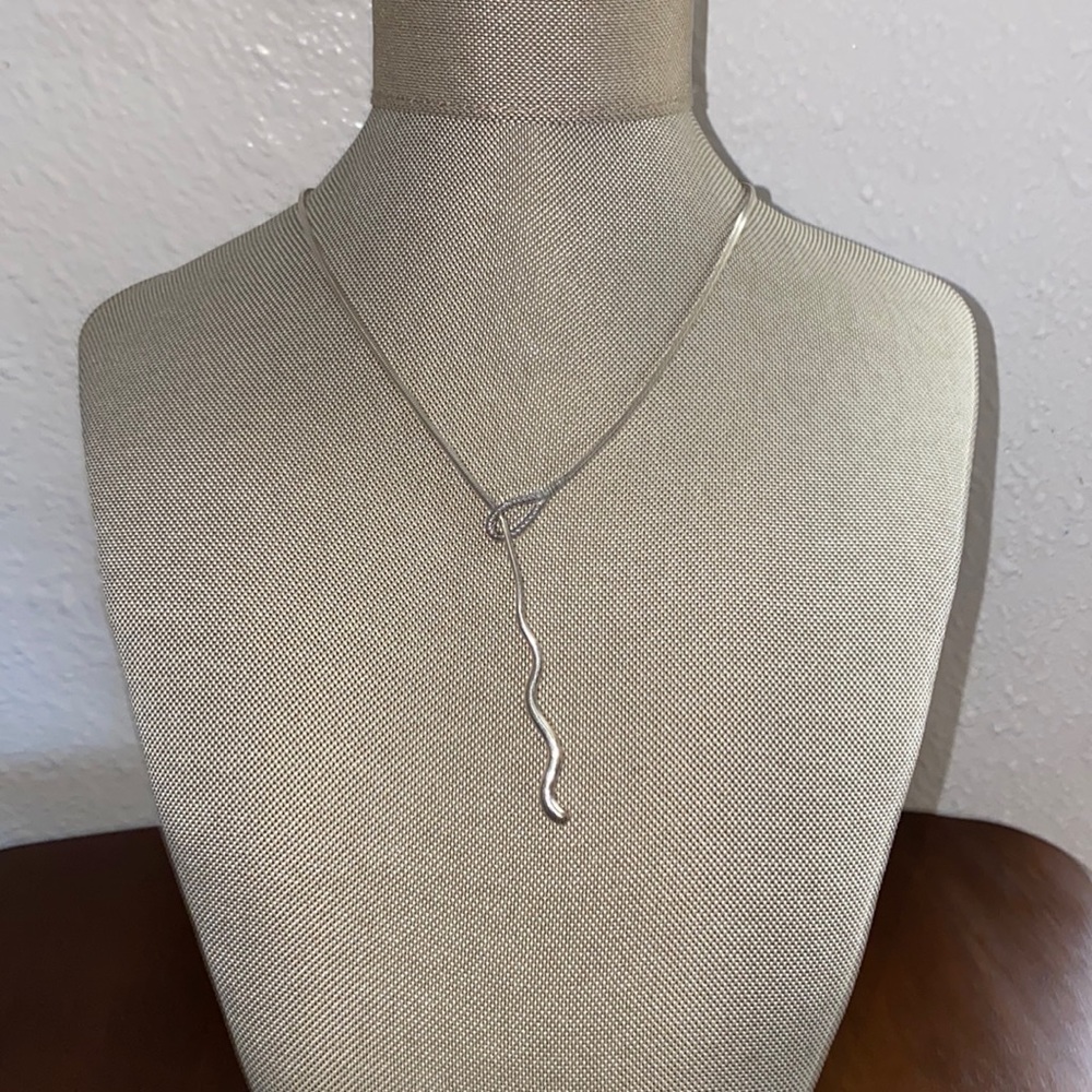 Vintage Rare Elsa Peretti Tiffany and Co Lariat style snake choker necklace